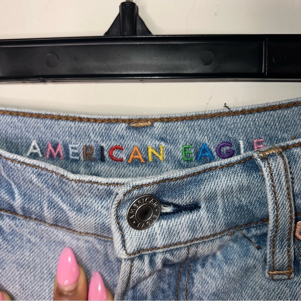 American Eagle Patchwork Highest Rise 90’s Boyfri… - image 4